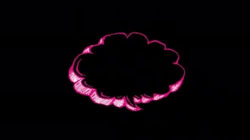 Pink Speech Balloon