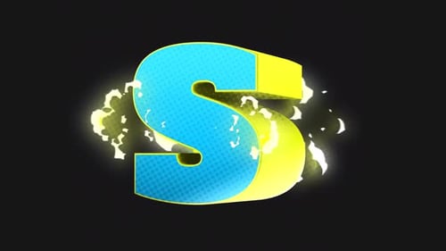 Bounce Scale 3D Letter S