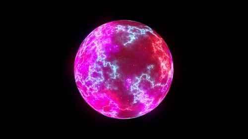 Der Planet der elektrischen Stürme im Weltraum