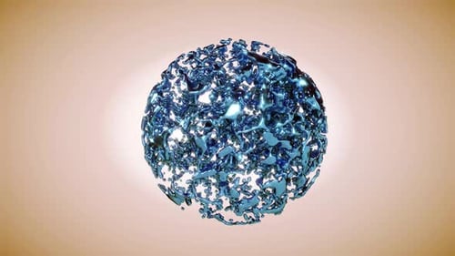 Esfera de metal líquido: Introdução ao brilho futurista