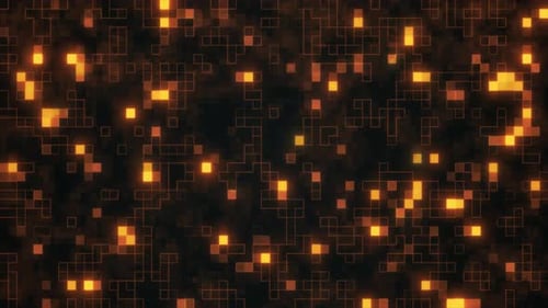 Fundo futurista de tecnologia de forma quadrada de alta tecnologia, tecnologia de computador digital, quadrado pequeno, Sh