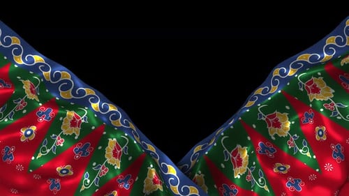 Sarung Batik Jakarta Betawi Songket Kebaya Wave Alpha 6 en tissu à motif ethnique indonésien