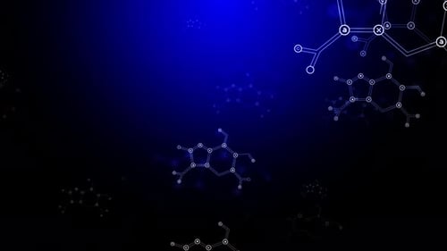 Bucle de fondo de tecnología digital azul