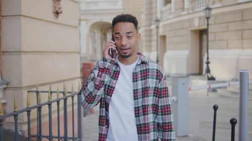 Young Adult Receives Good News, Dances