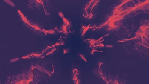 Abstract Fluid Red Particle Flow Background