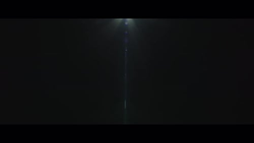 Nano Collection: Animated non-loop transition element of neon multicolored blurry lines moving on th