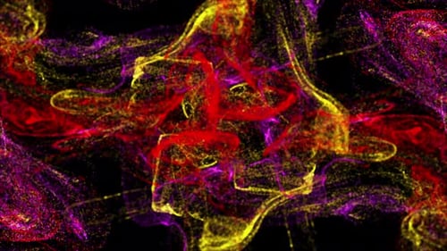 Fluid Particle Abstract Background