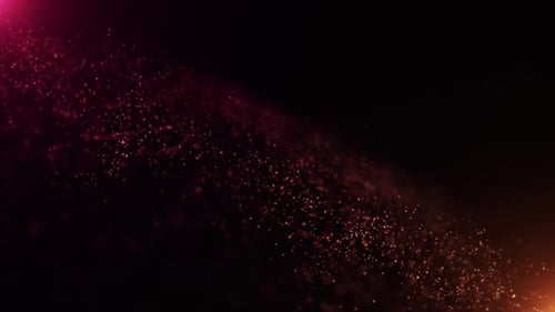 Warm Glowing Particle Wave Abstract Background