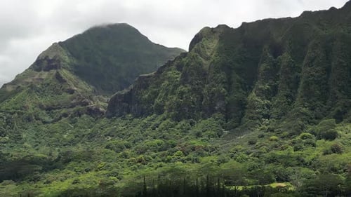 Aerial View of the Hawaiian Islands of the United States