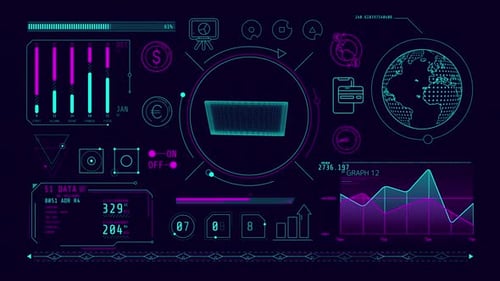 Animated Infographics on the Theme of Online Shopping