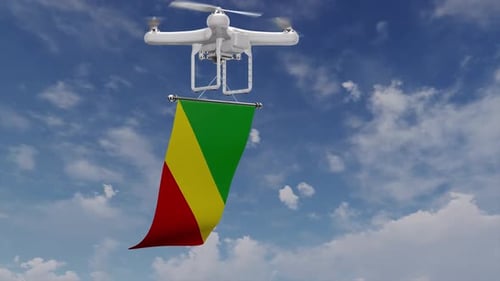 Zumbido con bandera del Congo