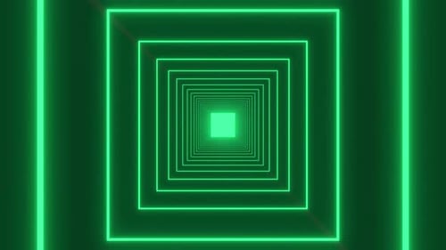 4k seamless looped animation. sci fi glow pattern Green Loop neon Background