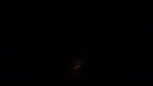 Energetic Fiery Spark Reveal Transition Overlay