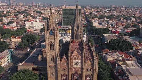 The Expiatory Parish of the Most Holy Sacrament aerial drone view