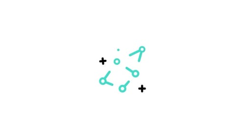 Geometric Network Node Connection Reveal Animation