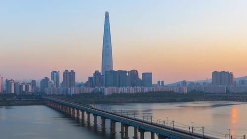 Seoul City Skyline, South Korea.