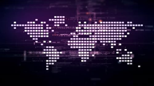 Futuristic Global AI Network Simulation 05