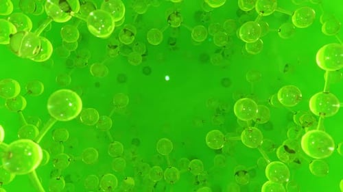 Nutrient Molecules In Deep Blue Sea 03 HD