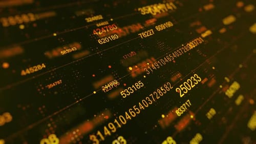Random Numbers Generator Background Golden V2