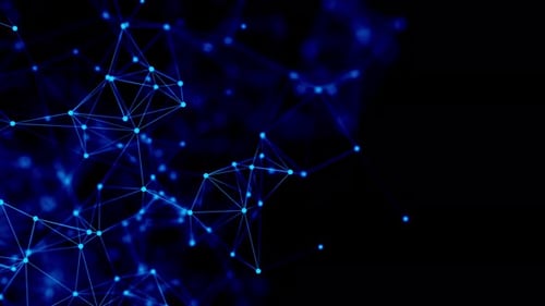 Abstract Glowing Plexus Network Background Loop V11