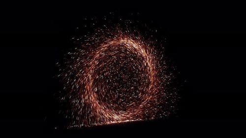 Fiery Particle Energy Vortex Reveal