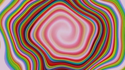 Abstract Colorful Fluid Waves Motion Background