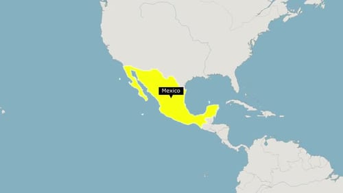 World Map Zoom and Country Highlight Animation