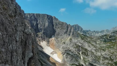 Paysage aérien de la montagne de Durmitor