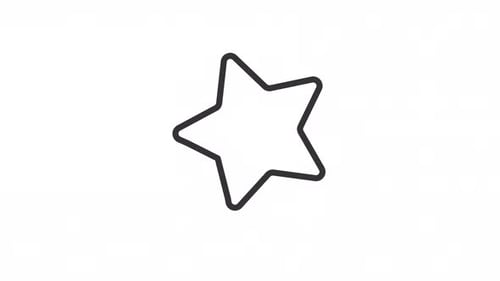 Animated Star Linear Icon