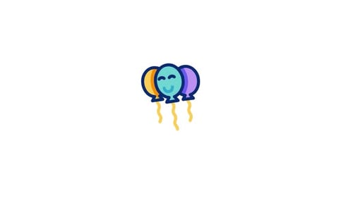 Balloons Animated Icon