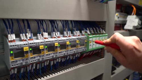 Adjusting Electrical Components with a Screwdriver