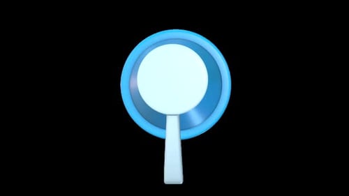 Animated Blue 3D Megaphone for Corporate Announcements and Marketing