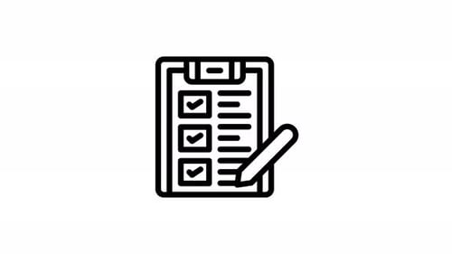 to do list line icon animation