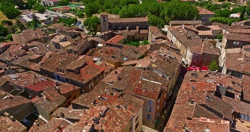 The Ancient Authentic Town of Aups in Provence France with Traditional Architecture
