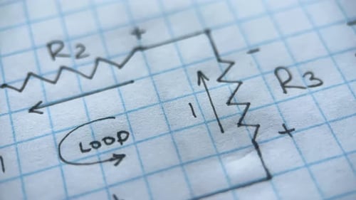 Diagrama de cableado macro en papel