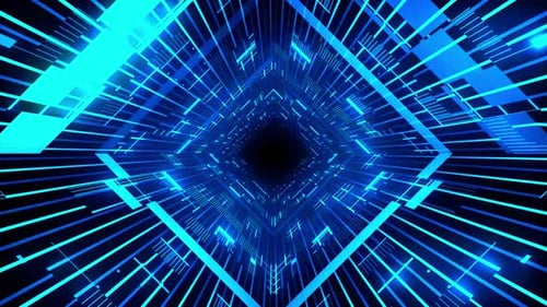 Neon Grid Tunnel Motion