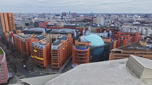 Aerial view of Potsdamer Platz , Berlin , Germany