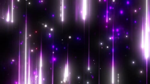 Magic Christmas Neon Particles Loop