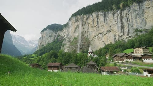 The village of Lauterbrunnen, Switzerland