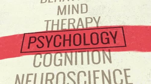 Psychology 3D Scrolling Title Animation