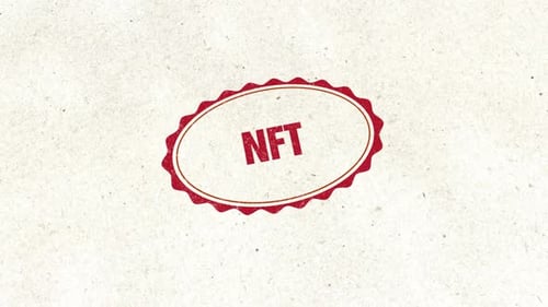 Red Ink NFT Stamp Logo Reveal Animation