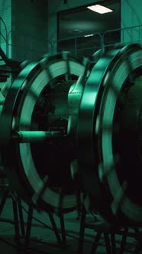 Glow of Nuclear Reactor Core Powered