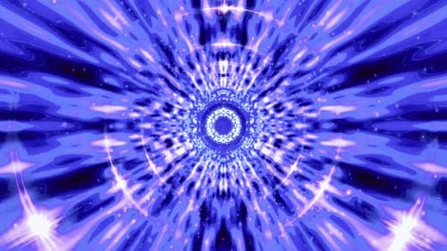 Futuristic Sci-Fi Energy Stream Tunnel