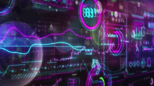 There Is A Stream Of Data In The Digital Space