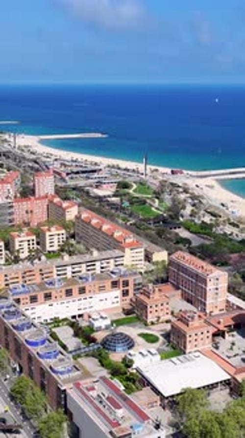 Barceloneta Beach At Barcelona In Catalonia Spain.