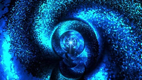 Blue Particle Tunnel