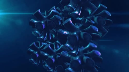 Abstract Morphing 3D Organic Particle Animation