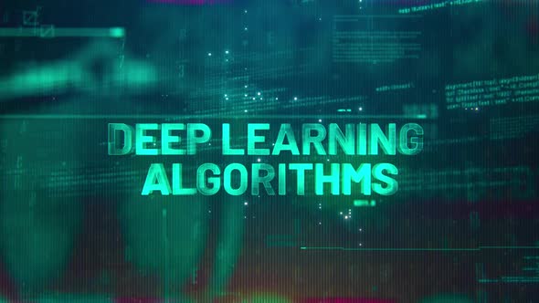 Deep Learning Algorithms Word On High Technology Futuristic Background ...