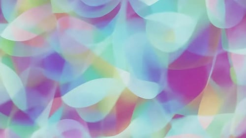 Abstract Pastel Fluid Motion Background with Translucent Org