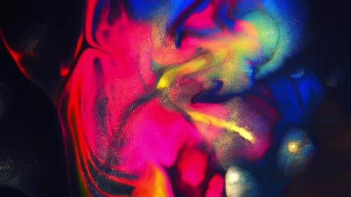 Vibrant Colors Swirling in an Abstract Display